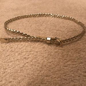 Gold skinny Francesca’s belt